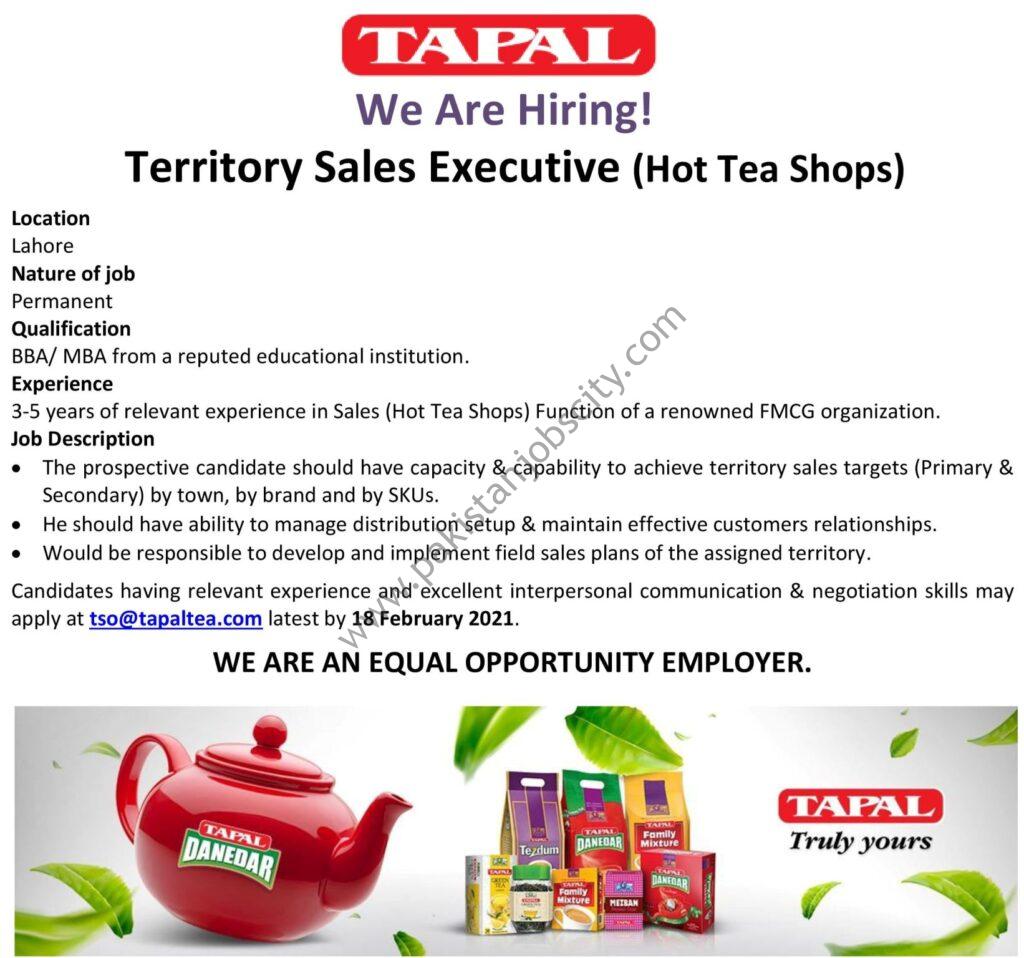 Tapal Tea Pvt Limited Jobs Territory Sales Executive Picture