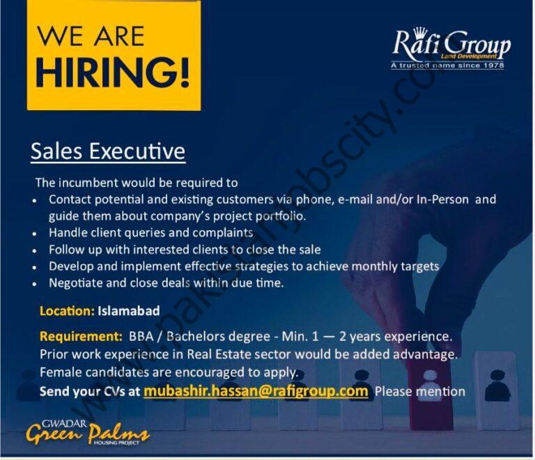 Rafi Group Jobs Sales Executive