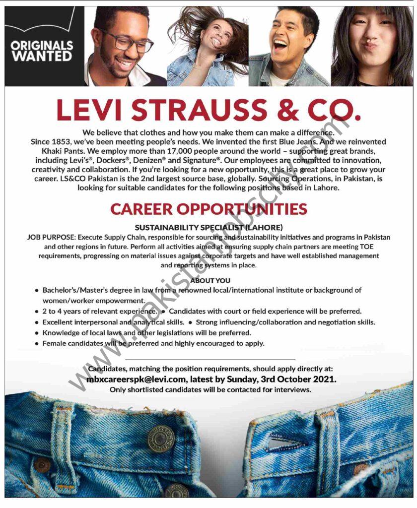 Levi Strauss & Co Jobs 26 September 2021 Dawn 01