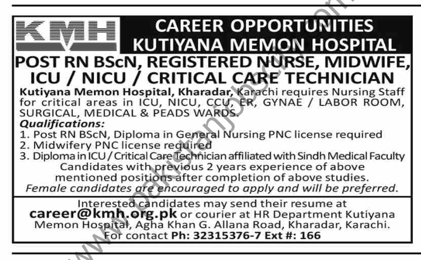 Kutiyana Memon Hospital Jobs 21 Novemeber 2021 Dawn 01