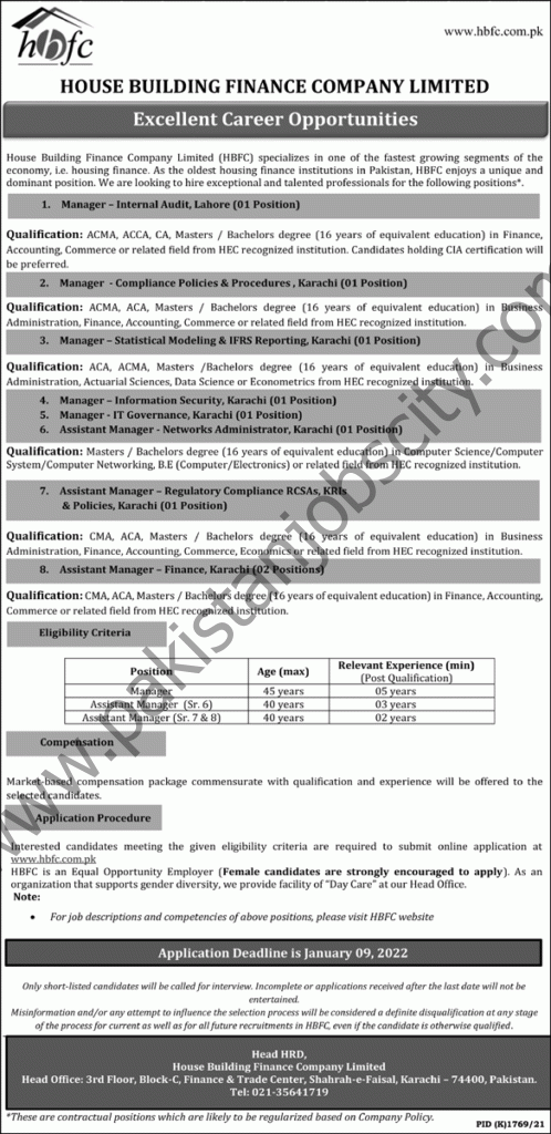 House Building Finance Company Ltd HBFC Jobs 26 December 2021 Express Tribune