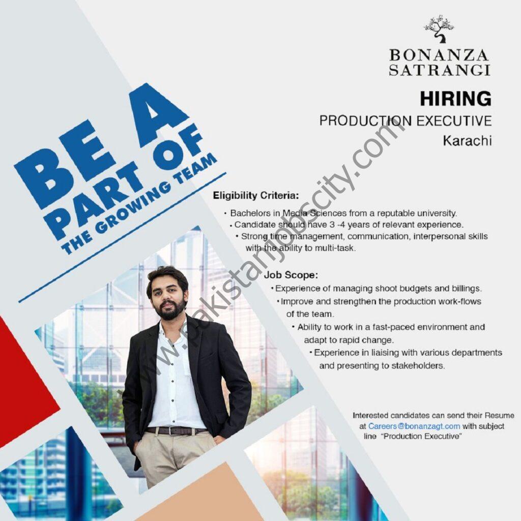 Bonanza Satrangi Jobs 30 January 2022