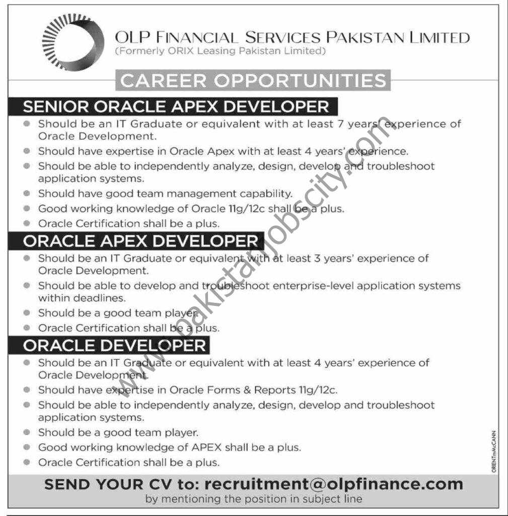 OLP Financial Services Pakistan Ltd Jobs 27 February 2022 Dawn 01
