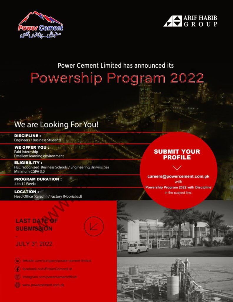 Power Cement Ltd Powership Program 28 June 2022 01