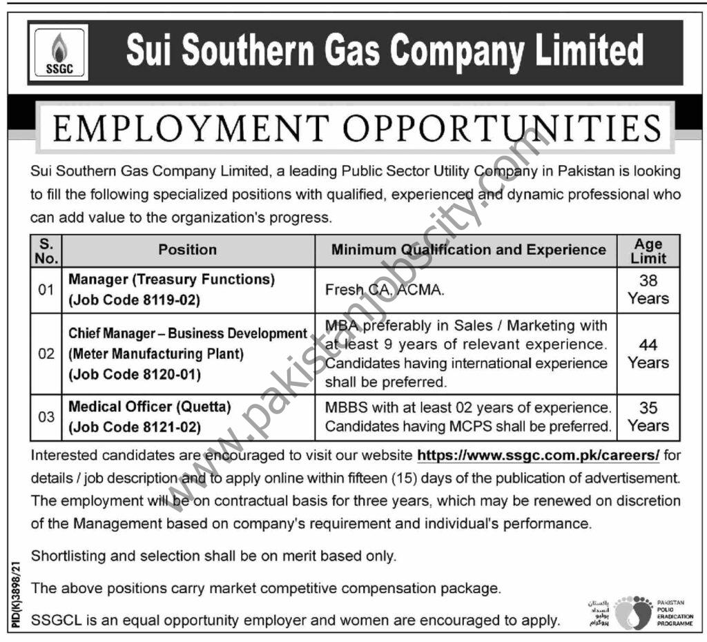 Sui Southern Gas Company Ltd SSGC Jobs 26 June 2022 Dawn 1