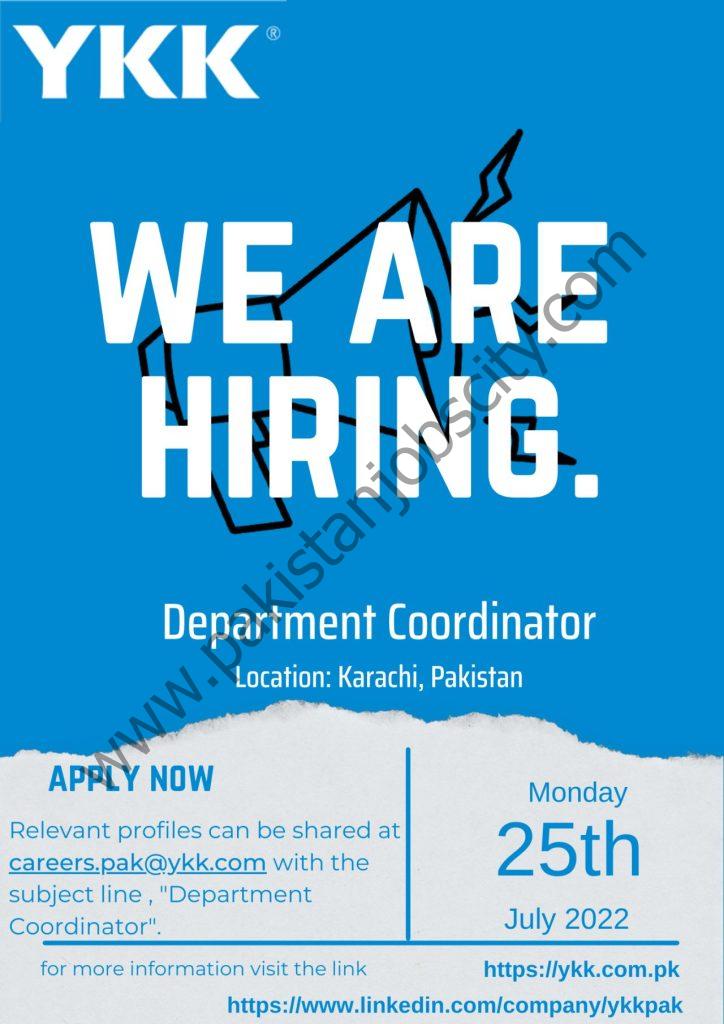 YKK Pakistan Pvt Ltd Jobs 20 July 2022 333