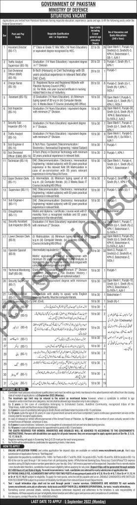 Ministry of Defence Jobs 21 August 2022 Express 1