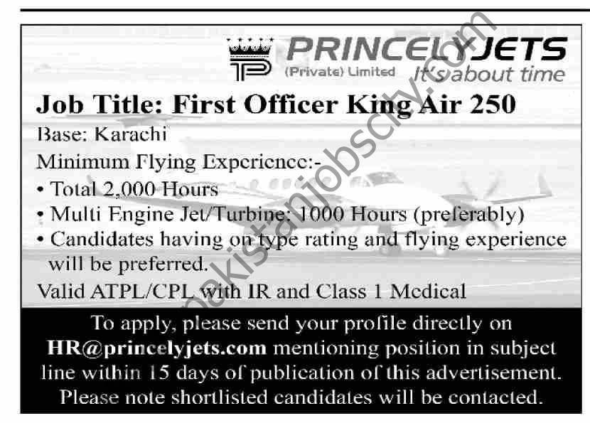 Princely Jets Pvt Ltd Jobs 23 October 2022 Dawn 1