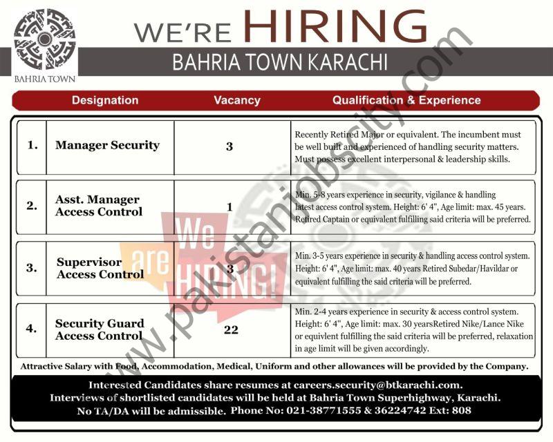 Bahria Town Karachi Jobs November 2022 1