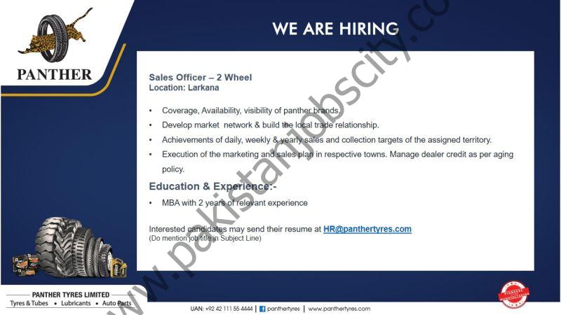 Panther Tyres Limited Jobs Sales Officer 1