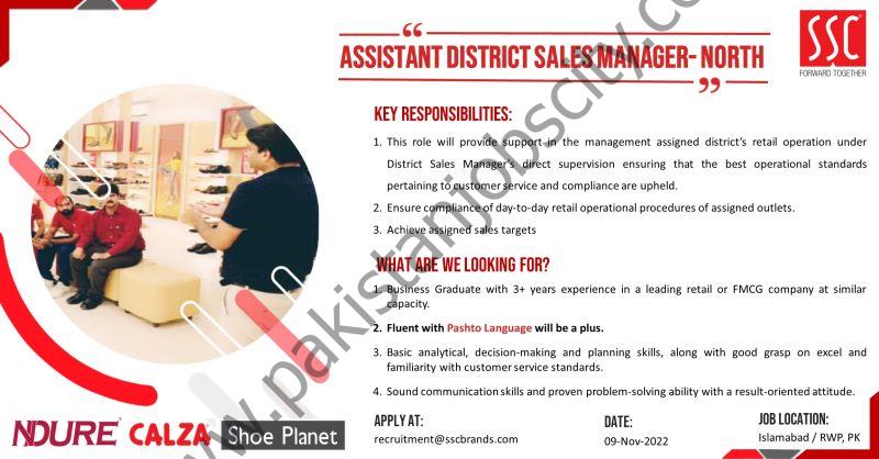 Service Sales Corporation Pvt Ltd SSC Jobs Assistant District Sales Manager 1