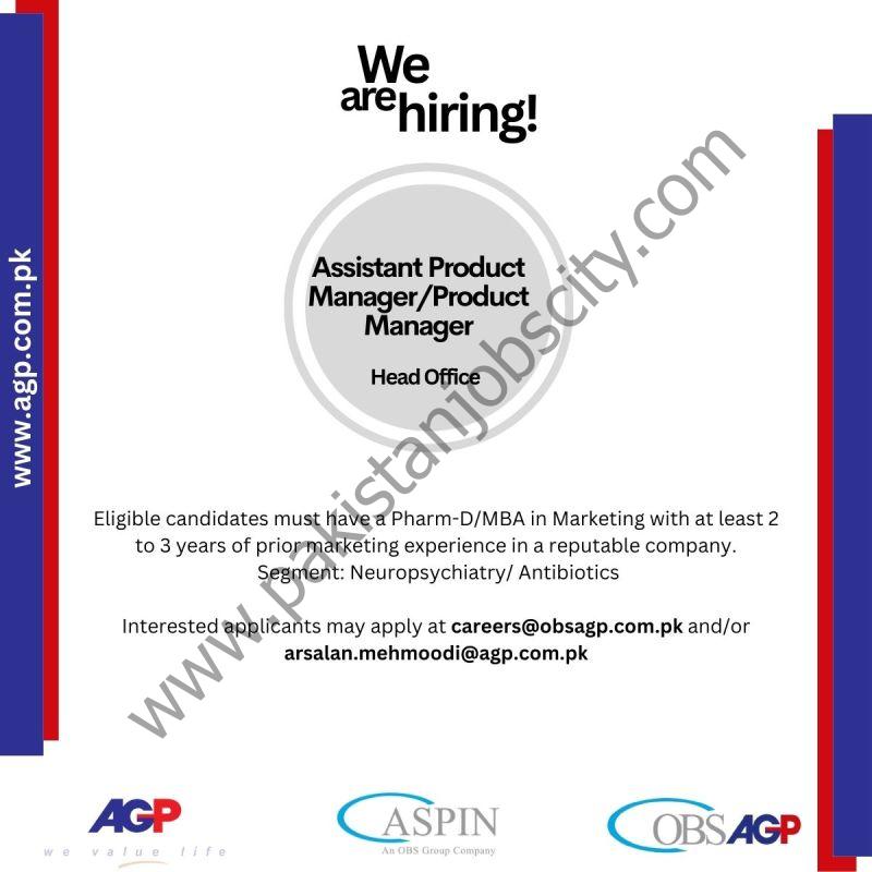 AGP Pvt Ltd Jobs Assistant Product Manager / Product Manager 1