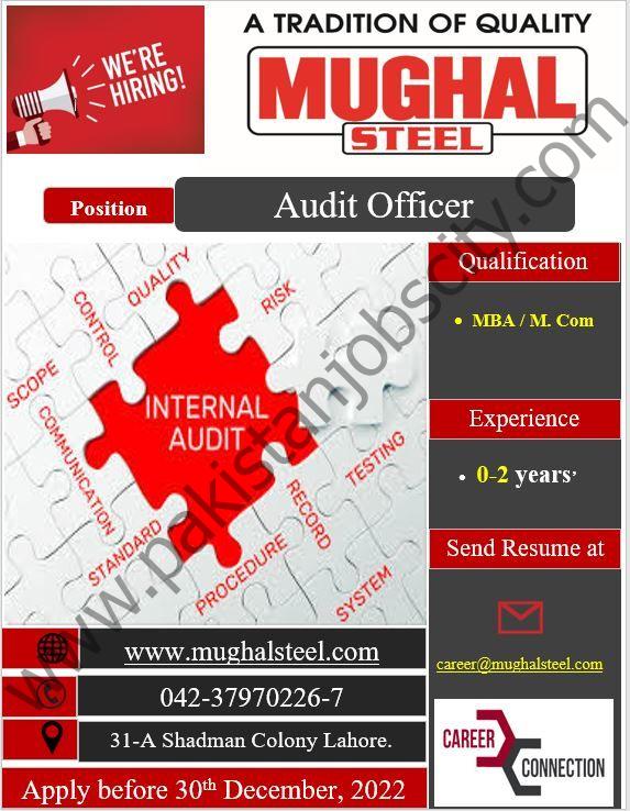 Mughul Steel Jobs 21 December 2022 1