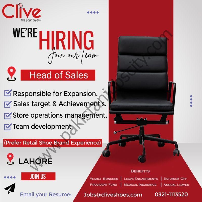 Clive Shoes Jobs Head of Sales 1