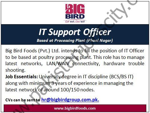 Bigbird Group Jobs IT Support Officer 1