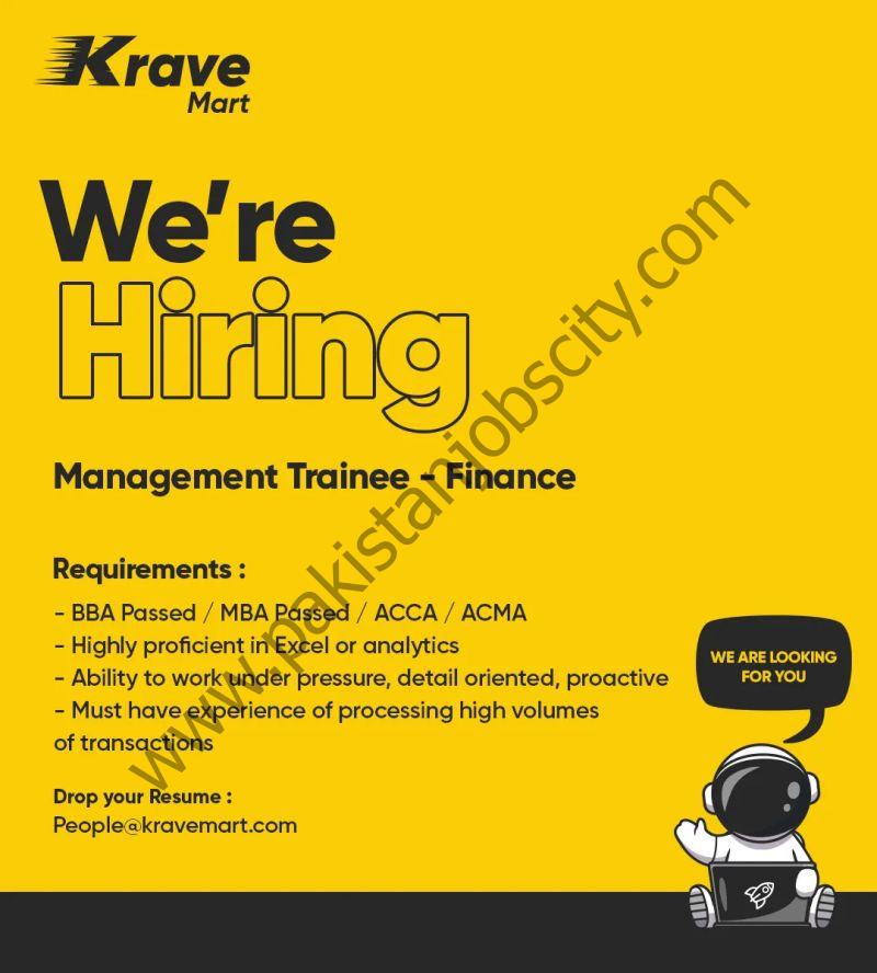 Krave Mart Jobs Management Trainee Finance 1