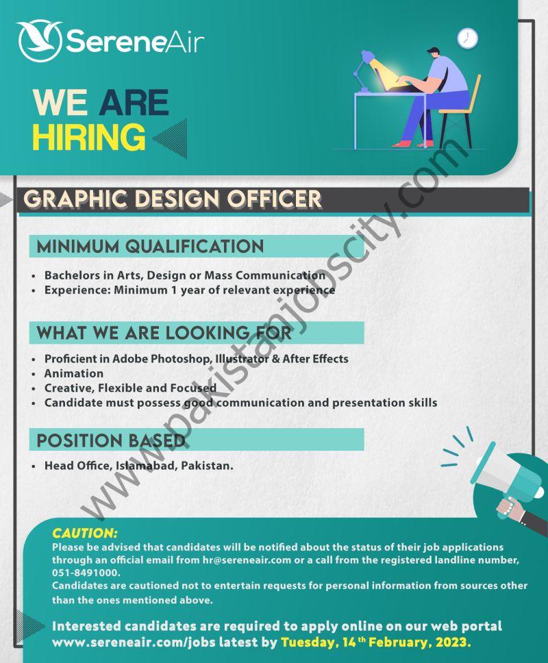 Serene Air Pakistan Jobs Graphic Design Officer1