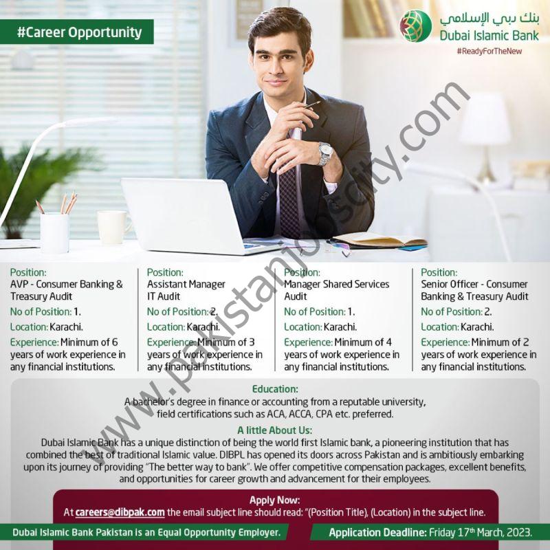 Dubai Islamic Bank Pakistan Ltd DIBPL Jobs March 2023 1