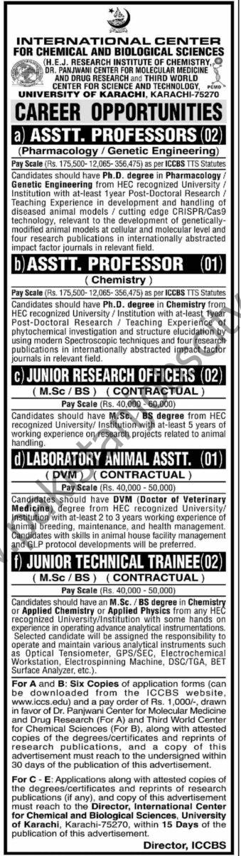 University of Karachi Jobs 05 March 2023 Dawn 1