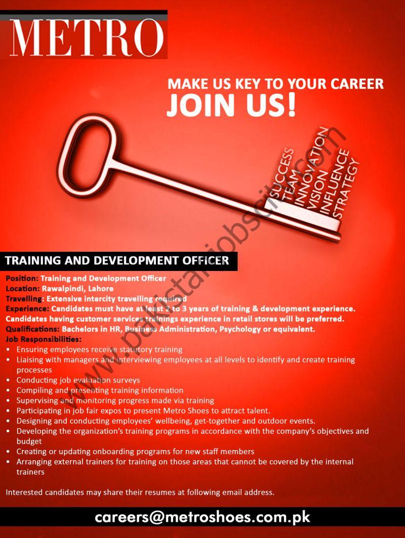 Metro Shoes Jobs Training & Development Officer 1