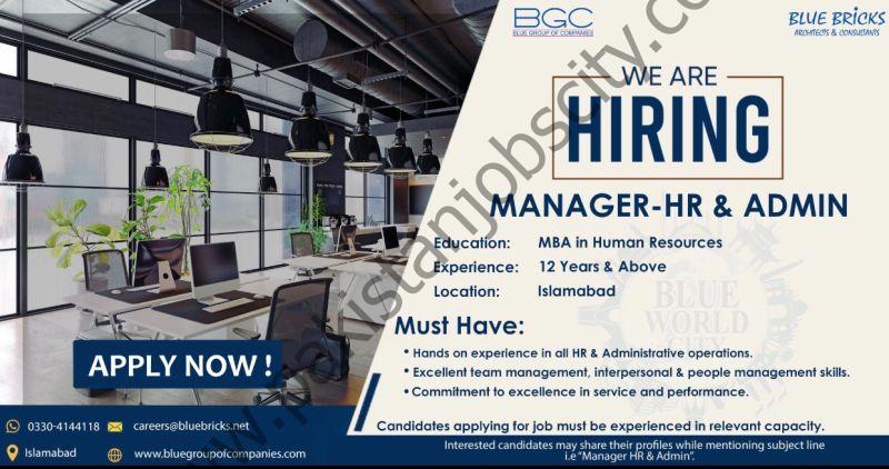 Blue Group Of Companies BCG Jobs Manager HR & Admin 1