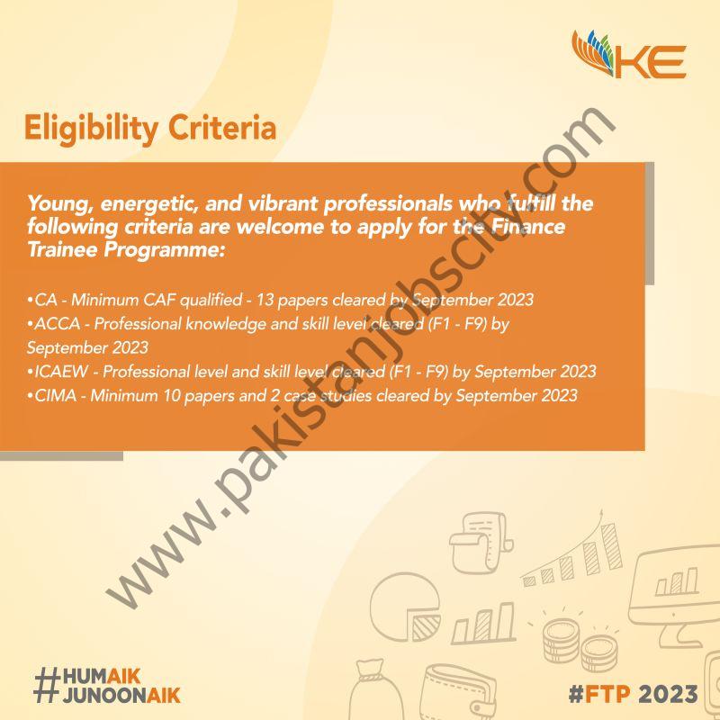 K-Electric Pvt Ltd Finance Trainee Programme 2023 1