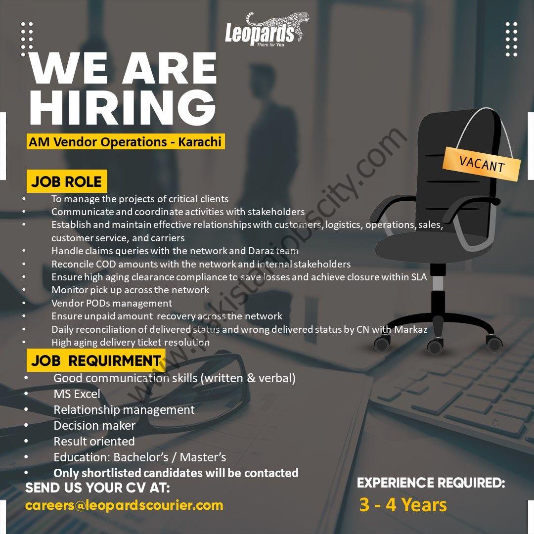 Leopards Courier Pvt Ltd Jobs September 2023 5