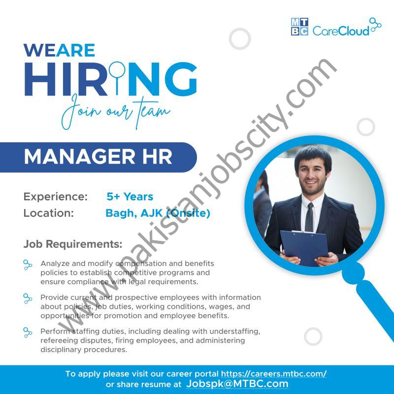 MTBC Pakistan Jobs Manager HR 1
