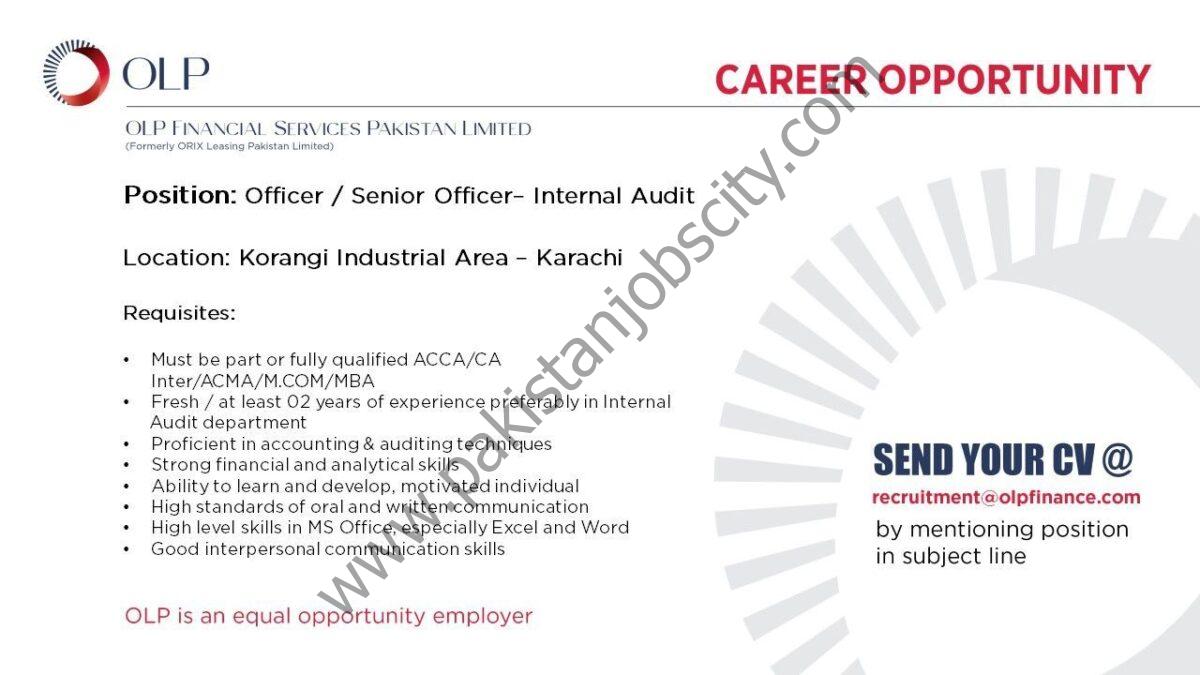 OLP Financial Services Pakistan Ltd Jobs 17 September 2023 1