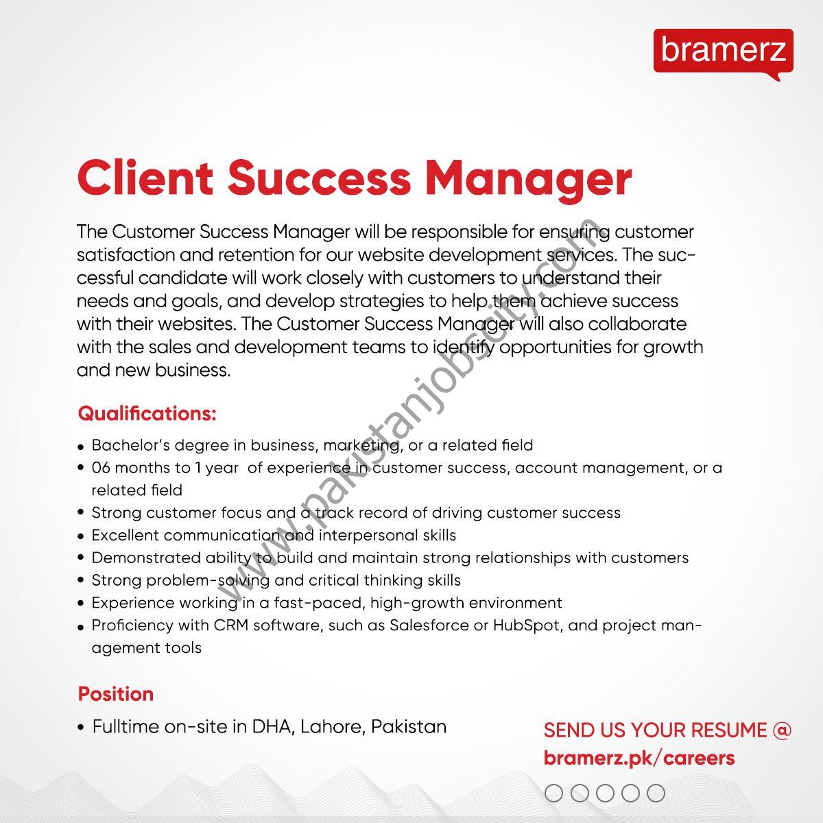 Bramerz Pakistan Jobs November 2023 2