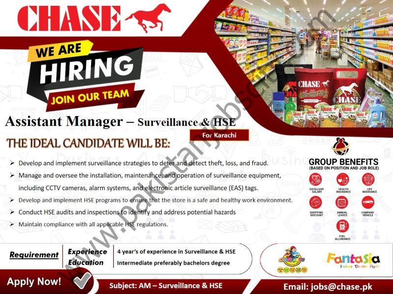 Chase Department Store Jobs Assistant Manager Surveillance & HSE 1