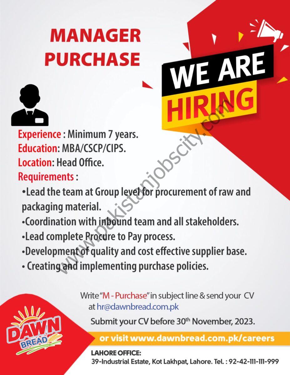 Dawn Bread Jobs Manager Purchase 1
