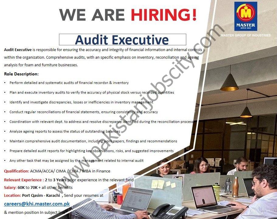 Master Group Of Companies Jobs Audit Executive 1