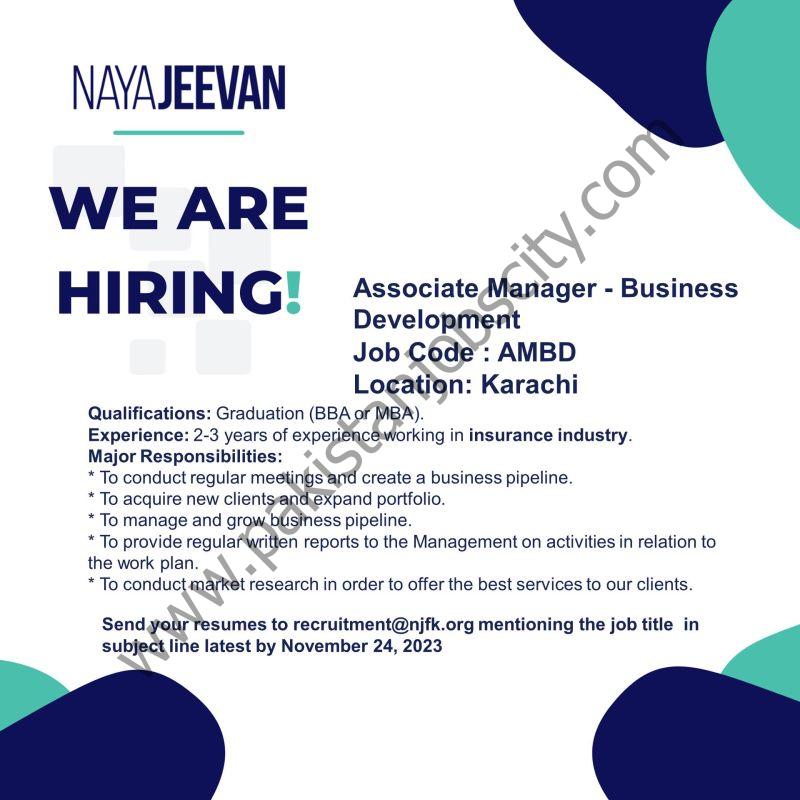 Naya Jeevan Jobs Associate Manager Business Development  1