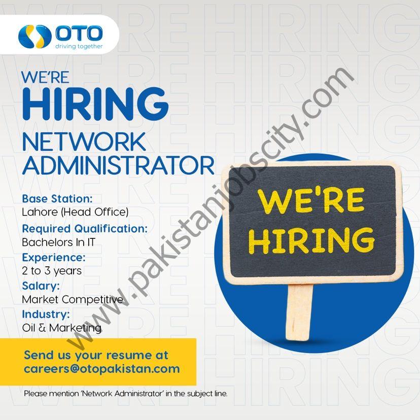 OTO Pakistan Jobs Network Administrator 1
