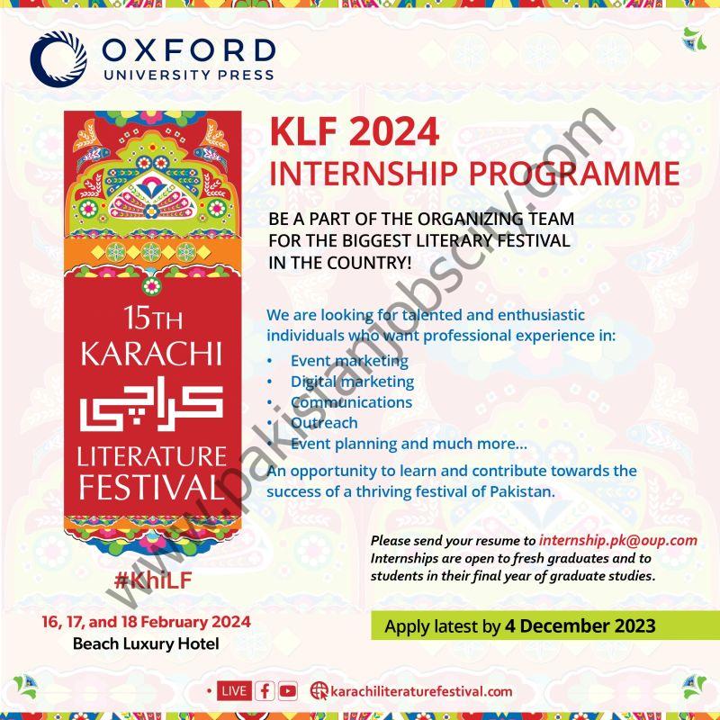 Oxford University Press Internships KLF 2024 1