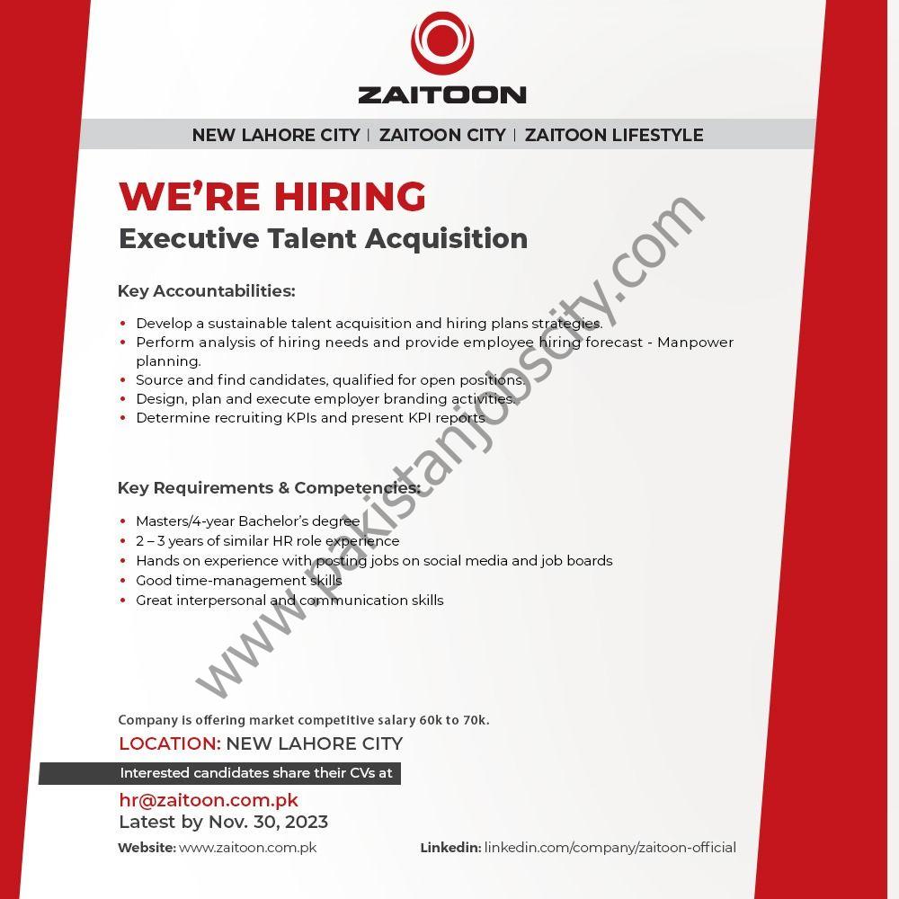 Zaitoon Group Jobs Executive Talent Acquistion 1