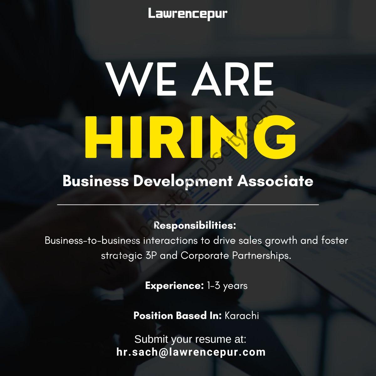 Lawrencepur Jobs Business Development Associate 1