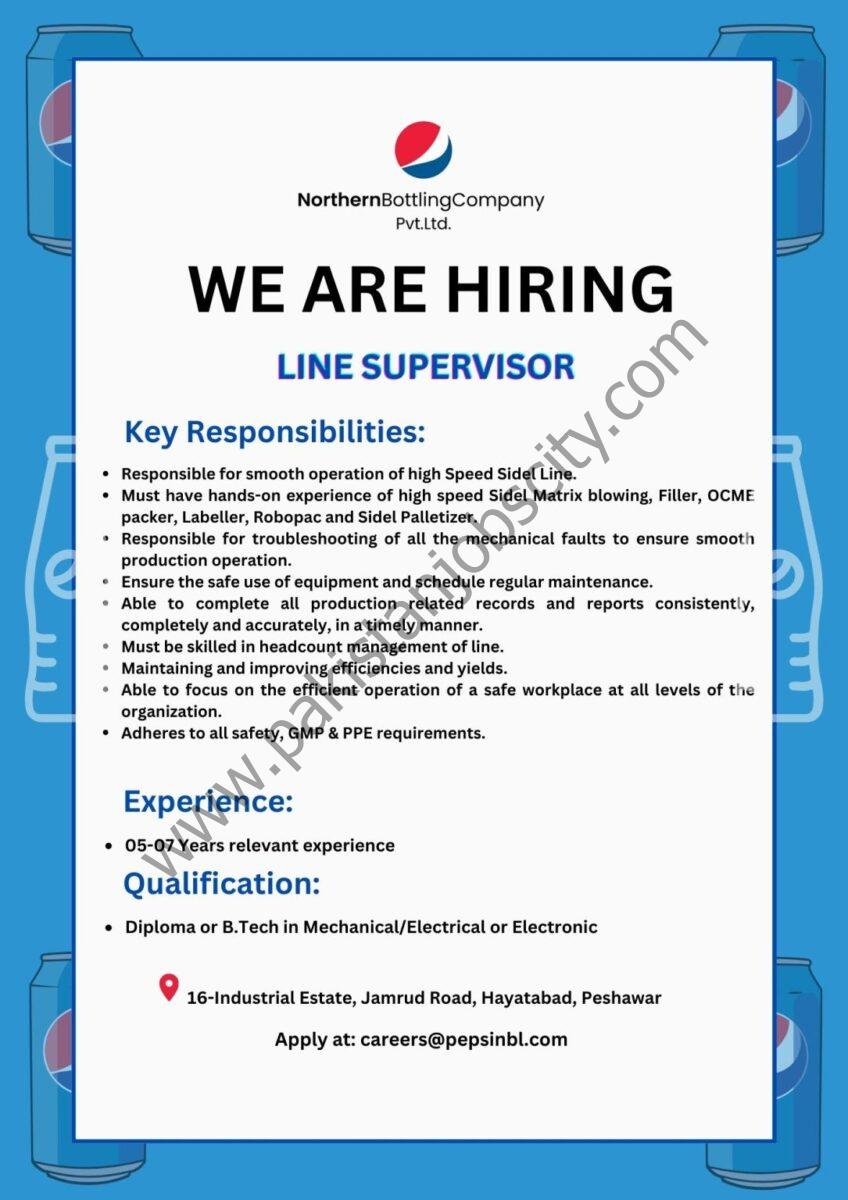 Northern Bottling Company Pvt Ltd Jobs Line Supervisor 1