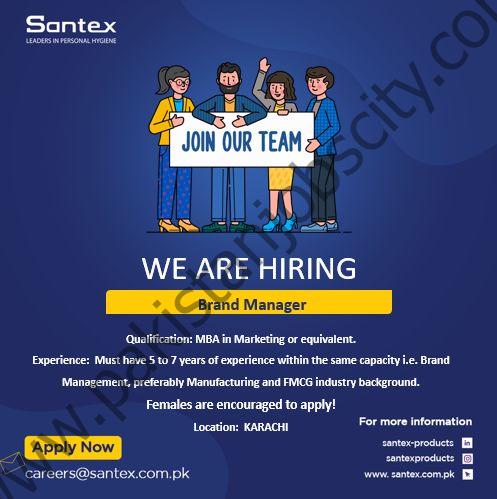 Santex Pakistan Jobs Brand Manager 1