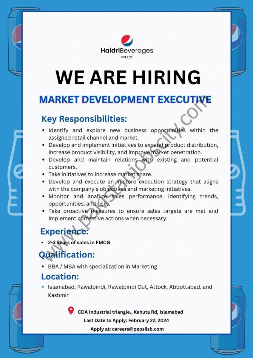 Haidri Beverages Pvt Ltd Jobs February 2024 2