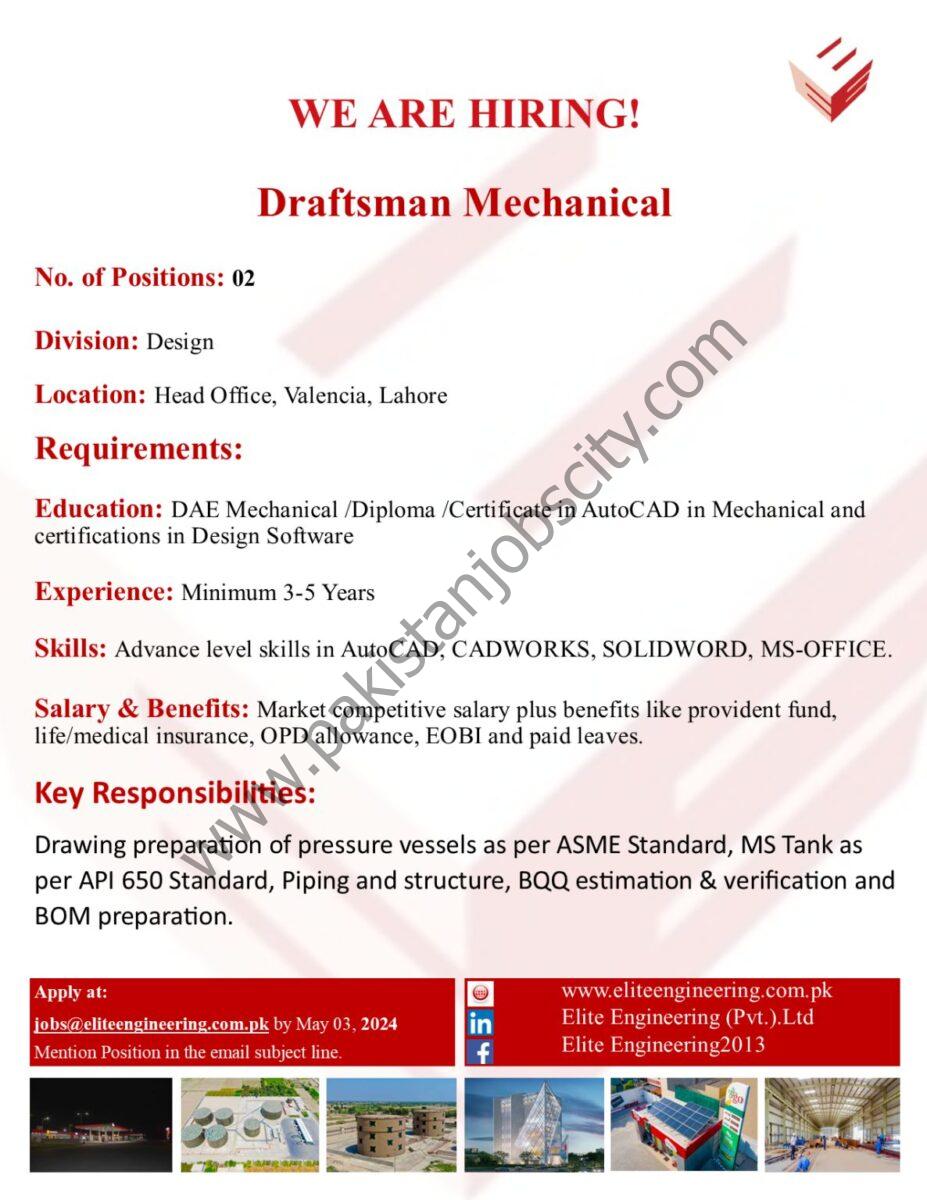 Elite Engineering Pvt Ltd Jobs Draftsman Mechanical 1