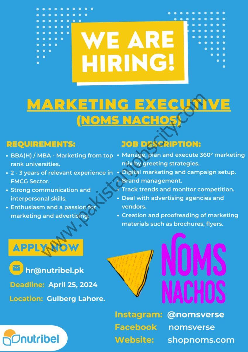 Nutribel Pvt Ltd Jobs Marketing Executive 1