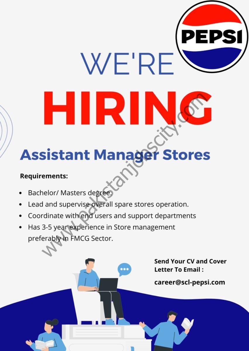 PEPSI Shamim & Co Pvt Ltd Jobs Assistant Manager Stores 1