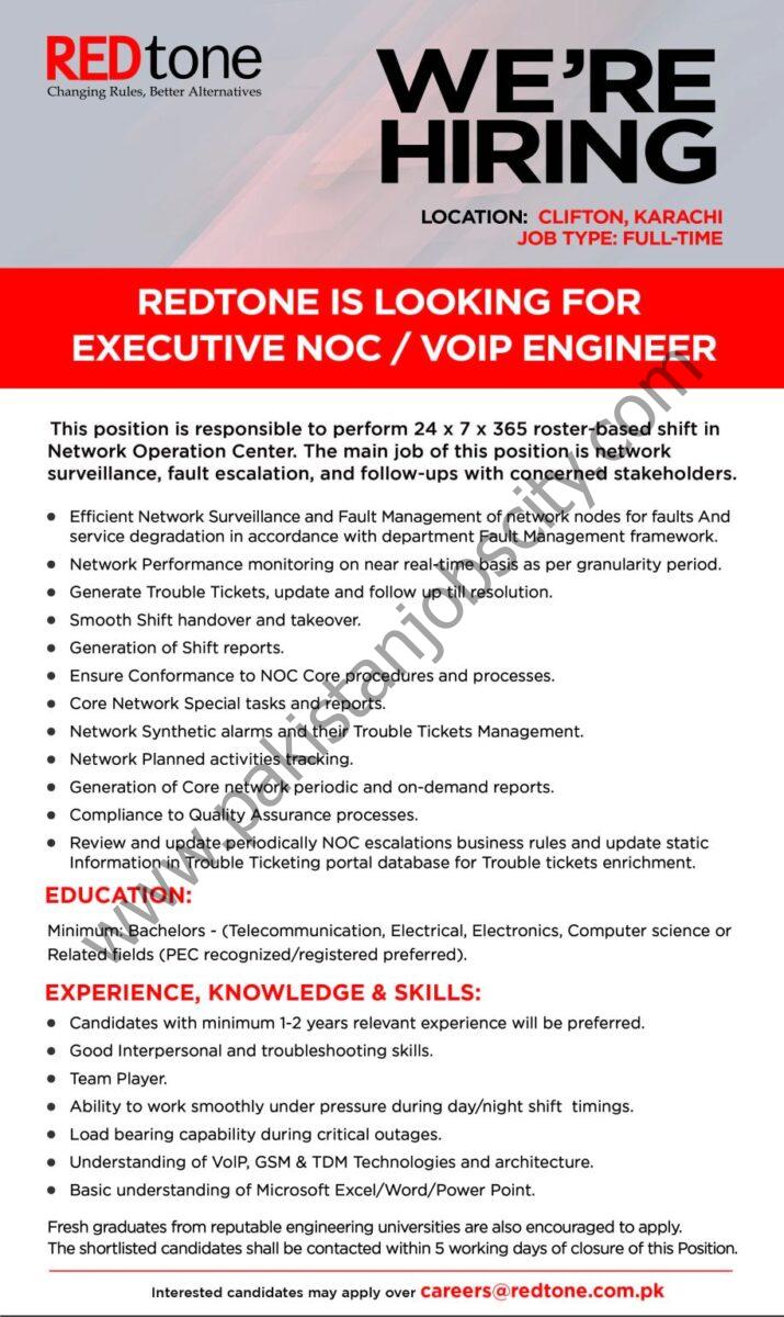 REDtone Jobs Executive NOC / VOIP Engineer 1