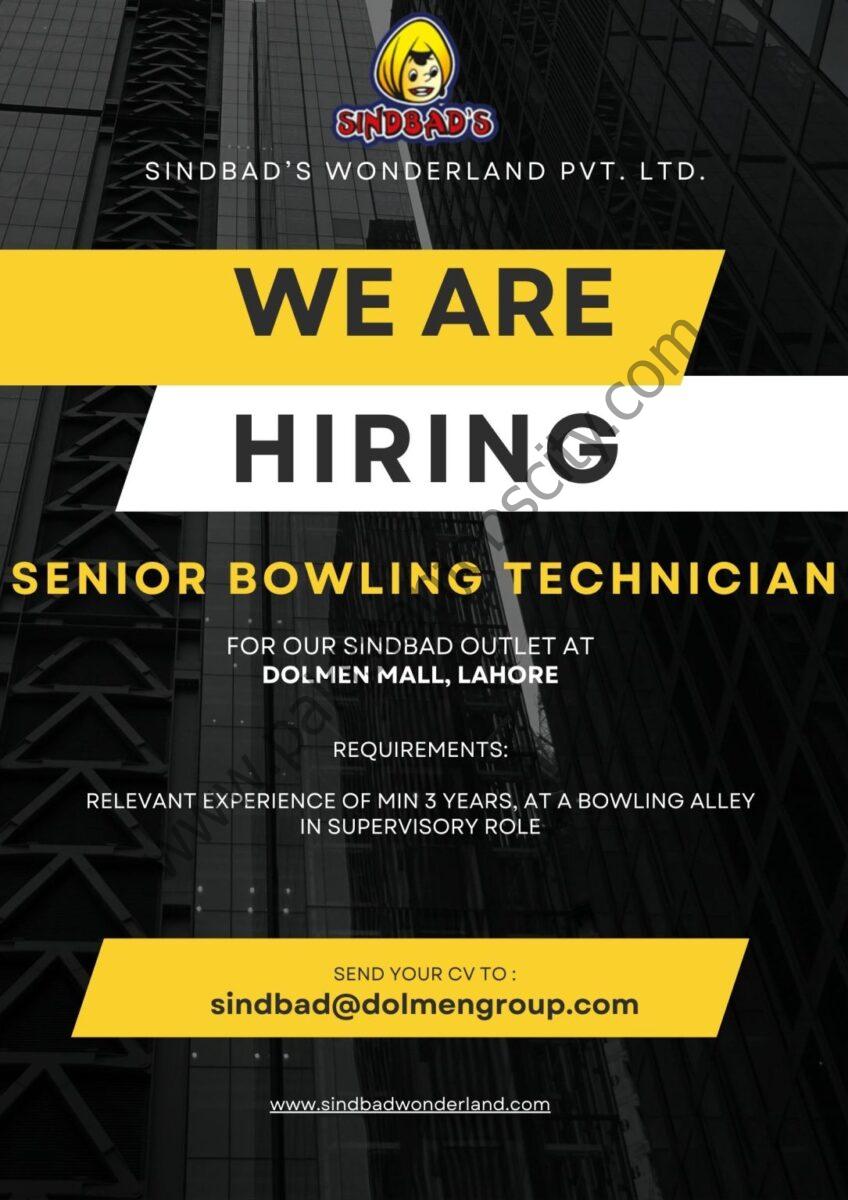 Sindbab's Wonderland Pvt Ltd Jobs Senior Bowling Technician 1
