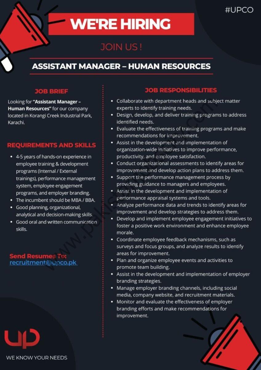 Universal Packaging Pvt Ltd Jobs Assistant Manager Human Resources 1