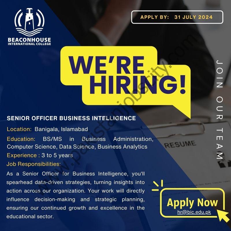 Beaconhouse International College Jobs July 2024 1