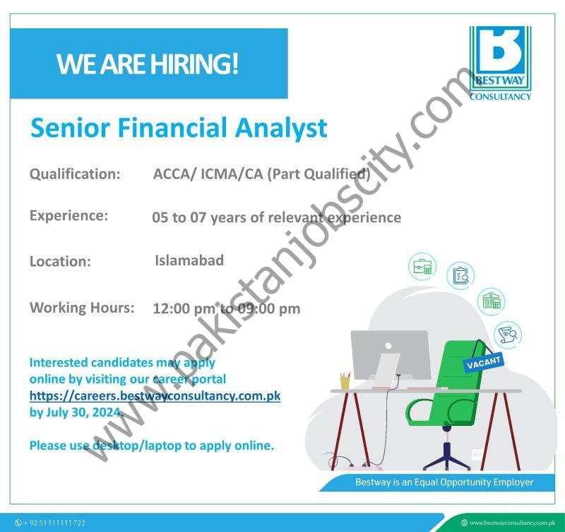 Bestway Consultancy Services Jobs Senior Financial Analyst 1