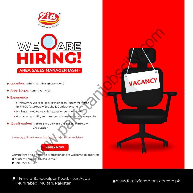 Family Food Products Jobs Area Sales Manager 1